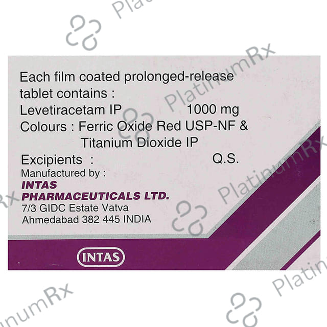 Levera XR 1000mg Tablet 10s