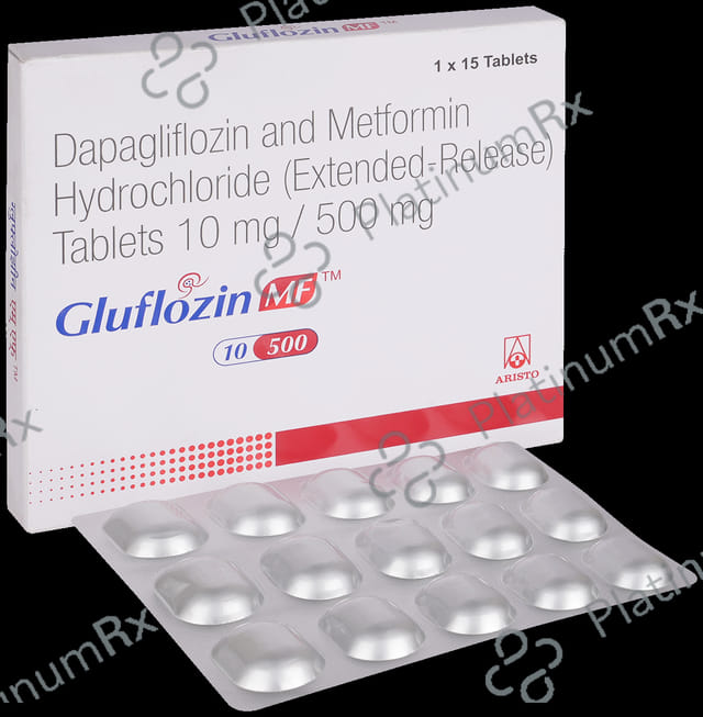 Gluflozin MF 10mg/500mg Tablet