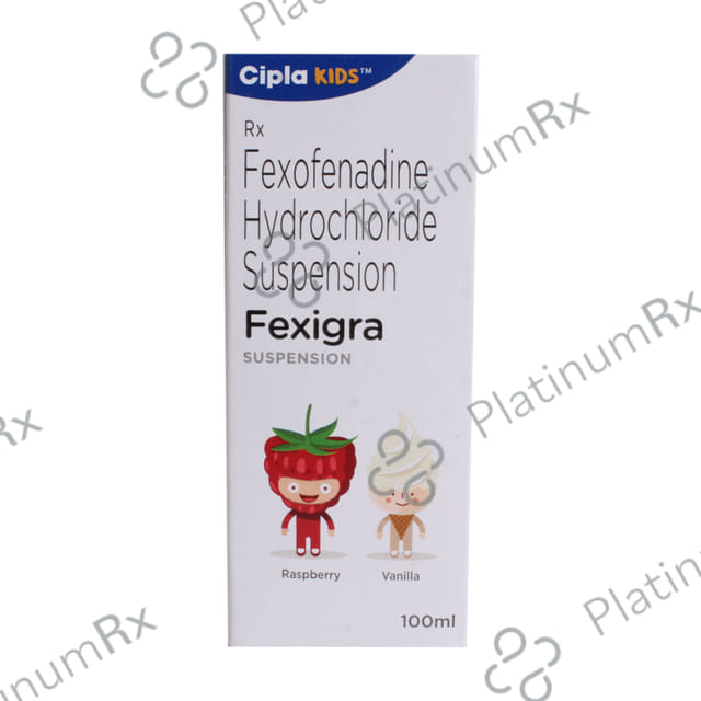Fexigra 30mg Raspberry Vanilla Suspension 100ml