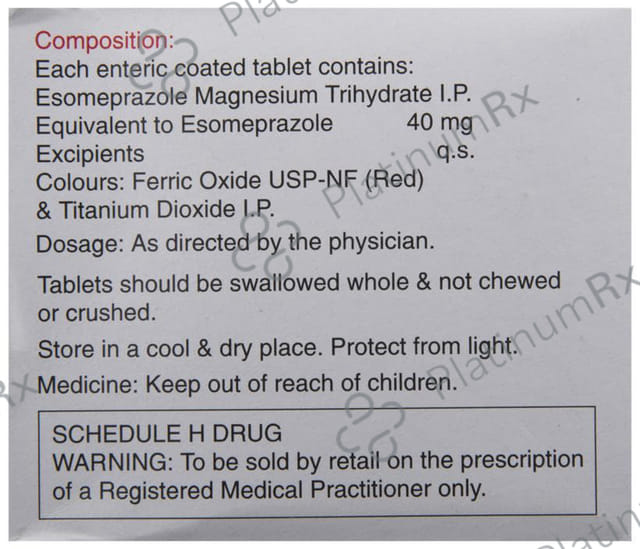 Esoz 40mg Tablet 15s