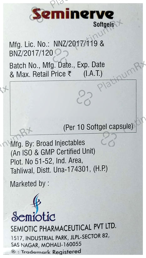 Seminerve Softgel Capsule