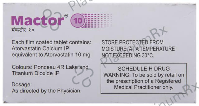 Mactor 10mg Tablet 10s