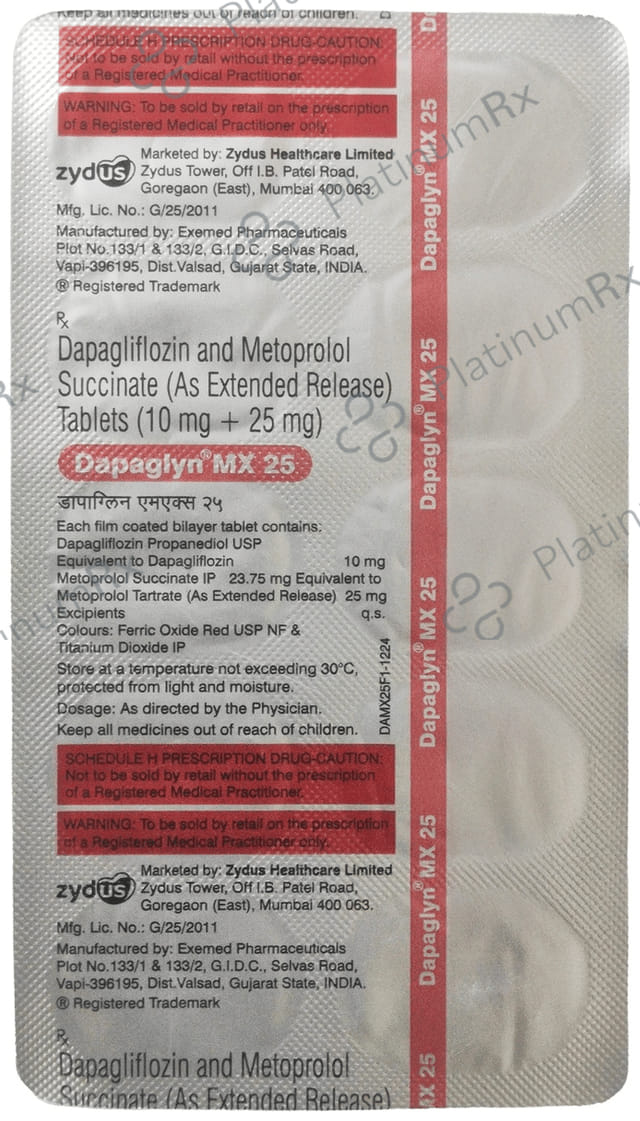Dapaglyn MX 25mg Tablet 10s