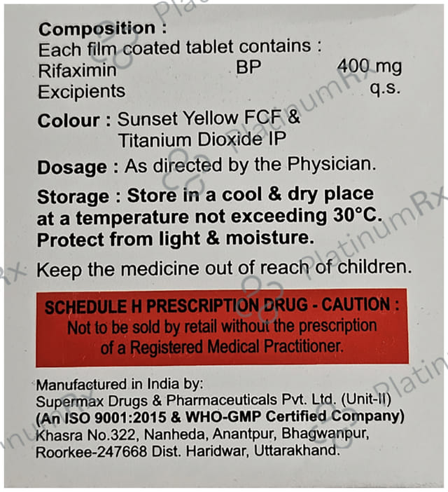 Rifavyom 400mg Tablet 10s