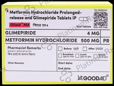 Gliaid M4/500mg Tablet PR 10s