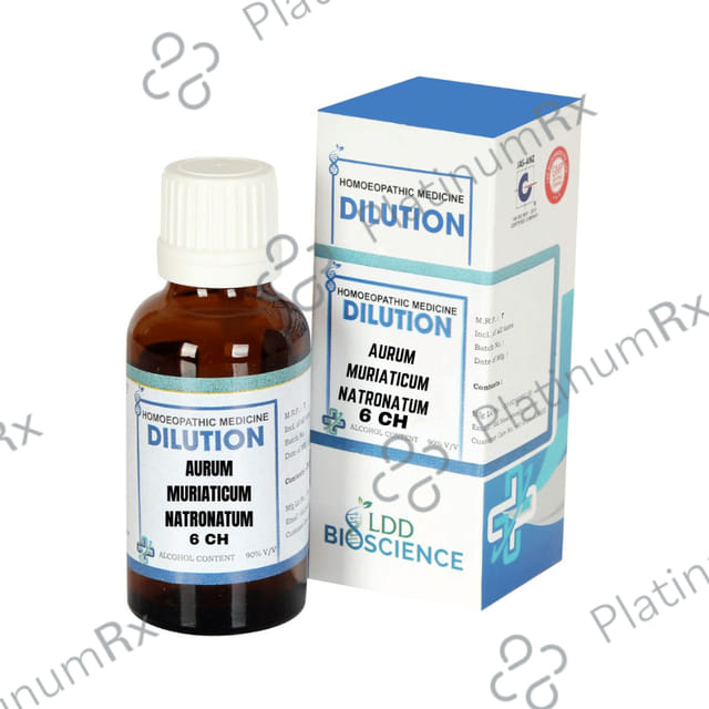 LDD Bioscience Aurum Muriaticum Natronatum Dilution 6 CH 30 ml