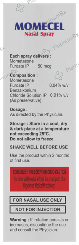 Momecel 50mcg Nasal Spray 10ml