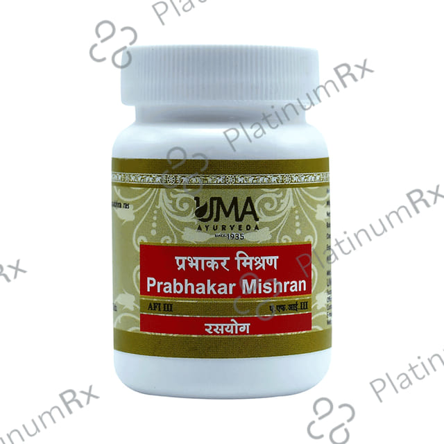 Uma Ayurveda Prabhakar Mishran Tablet 80 tablets