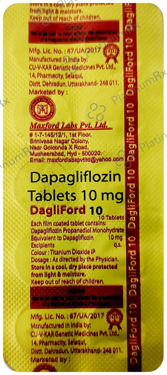 Dagliford 10mg Tablet