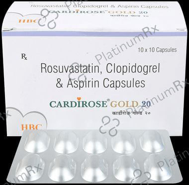 Cardirose Gold 20/75/75mg Capsule 10s