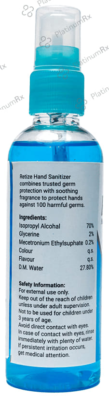 Retize Hand Sanitizer 100 ml