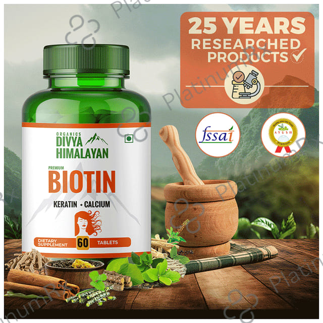 Divya Himalayan Premium Biotin Capsule 60s