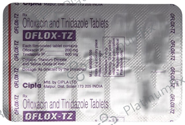 Oflox TZ 200/600mg Tablet 10s