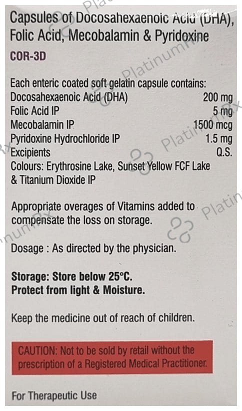 Cor 3 D Capsule 10s