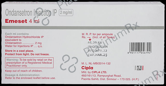Emeset 2mg/ml Injection (1*4ml Ampoule)