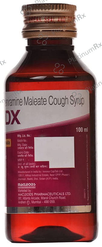 Macbery DX Sugar Free 4/10mg Syrup 100ml