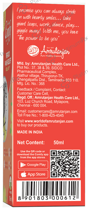 Amrutanjan Comfy Snug Fit Period Pain Relief Roll-On