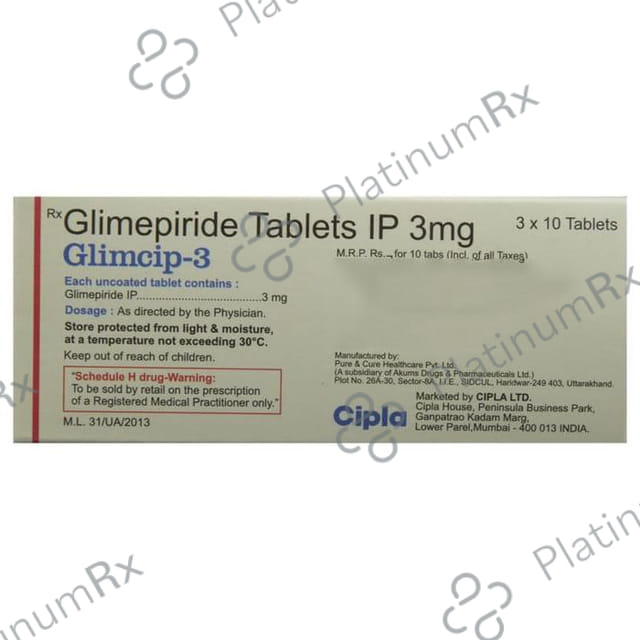 Glimcip 3 Tablet