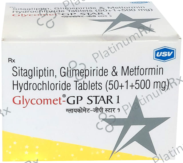 Glycomet GP Star 1mg Tablet 10s