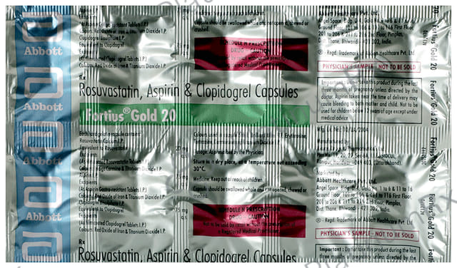 Fortius Gold 20/75/75mg Capsule 10s