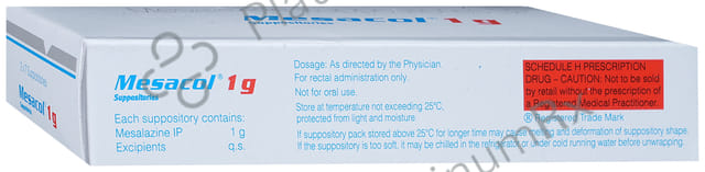 Mesacol 1gm Suppository 7s