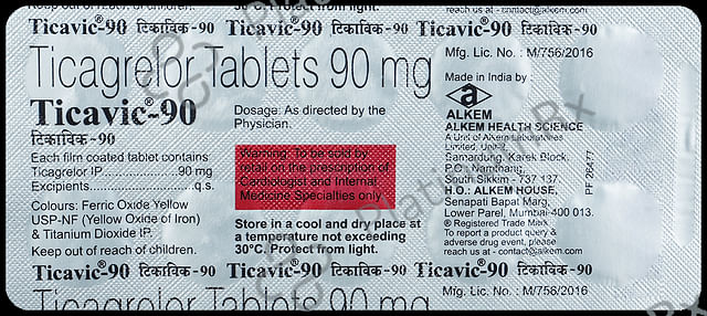 Ticavic 90mg Tablet 10s
