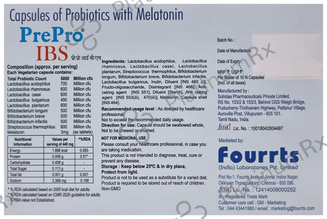 Pre Pro IBS Capsule 10s