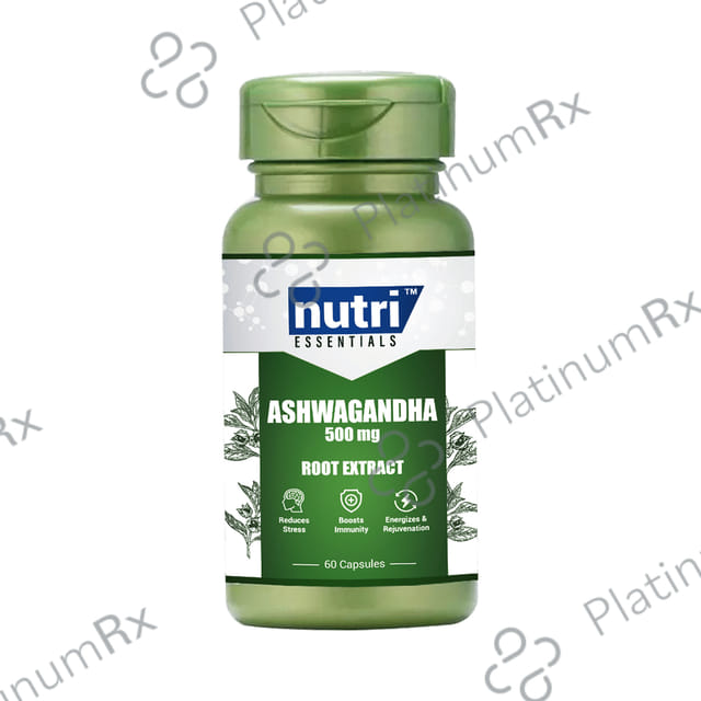 Nutri Essential Ashwagandha 500mg Capsule 60s