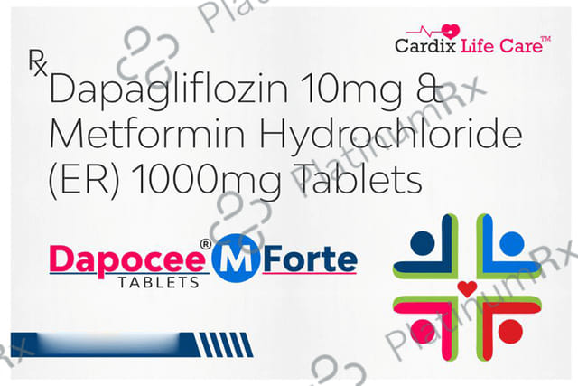Dapocee M Forte 10mg/1000mg Tablet