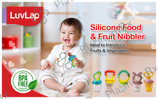 LuvLap Food & Fruit Silicone Nibbler Elegant