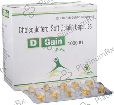D Gain 1000 IU Capsule