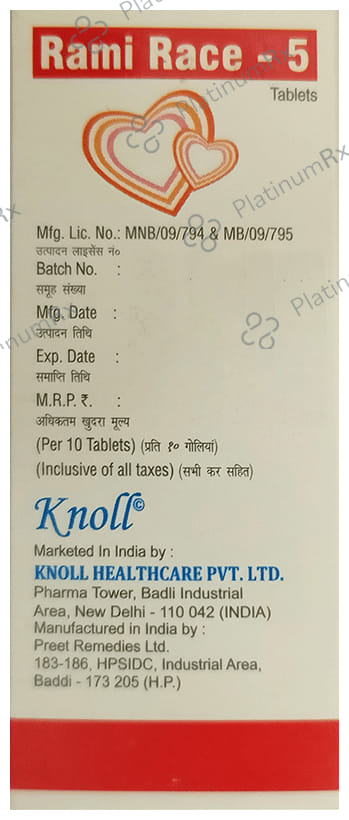 Rami Race 5mg Tablet 10s