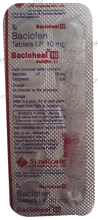 Bacloheal 10mg Tablet 10s