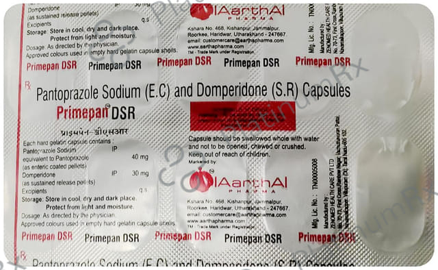 Primepan D 30/40mg Capsule SR 10s