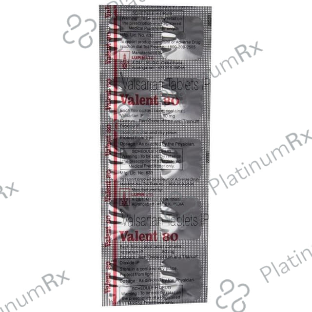 Valent 80mg Tablet 10s