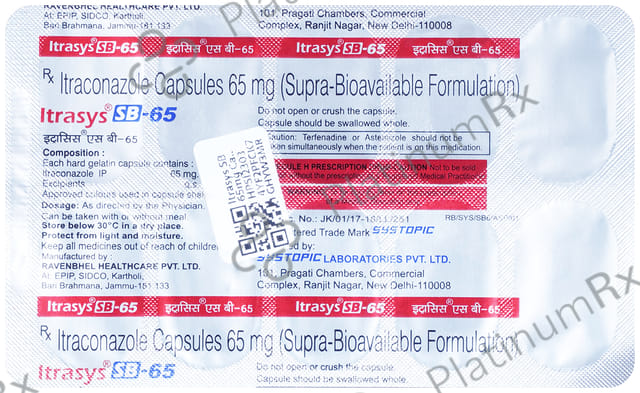 Itrasys SB 65mg Capsule 10s