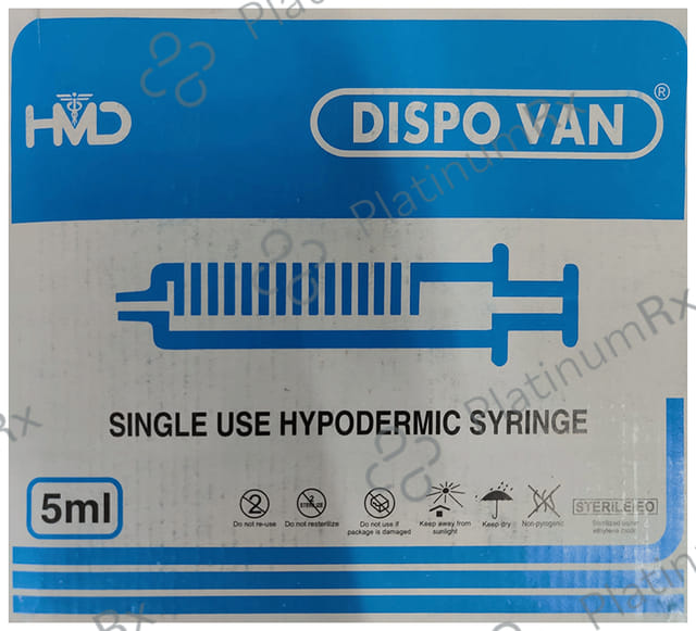 Dispovan Syringe Without Needle 5ml x 100