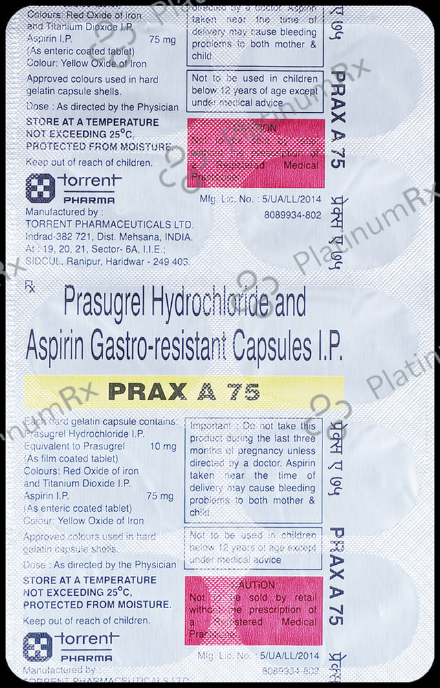 Prax A 75/10mg Capsule 10s