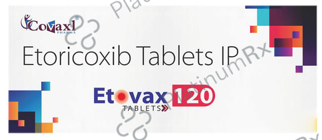 Etovax 120mg Tablet 10s Fibovil Pharmaceuticals Pvt. Ltd.