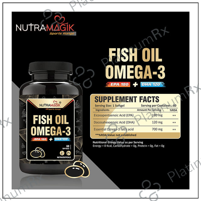 Nutramagik Fish Oil Omega 3 Softgel Capsule 60s