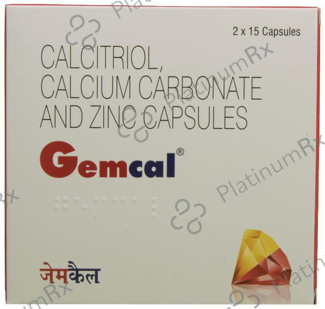 Gemcal Soft Gelatin Capsule 15s