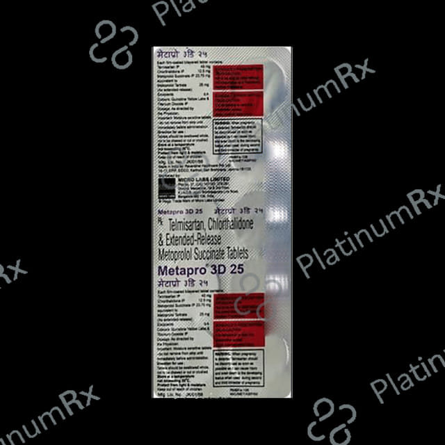 Metapro 3D 12.5/25/40mg Tablet ER 10s