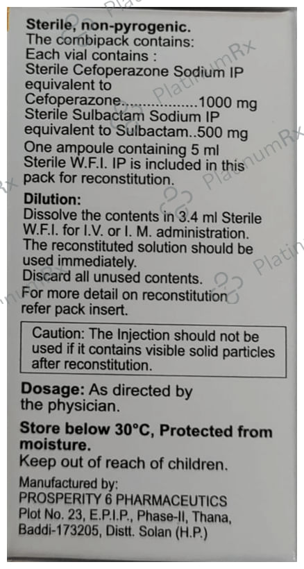 Sefomart-S 1.5gm Injection