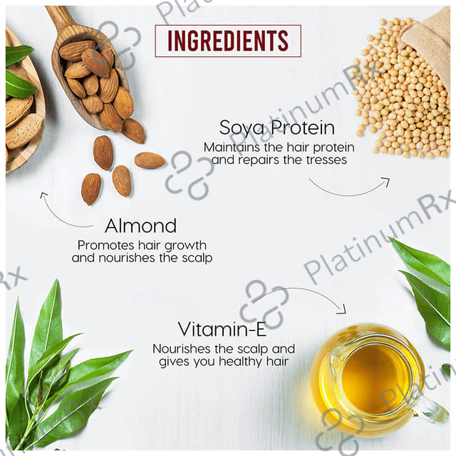 Dabur Almond Hair Oil with Soya Protein & Vitamin E - For Damage Free Hair with 200ml Hair Oil Free 500 ml