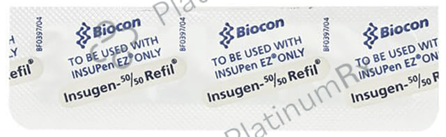 Insugen 50/50 (100 IU/ml) (1*3ml Refill Cartridge / Injection)