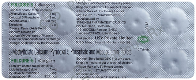 Folcure 5mg Tablet 10s