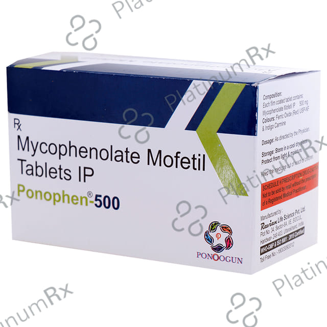 Ponophen 500mg Tablet 10s