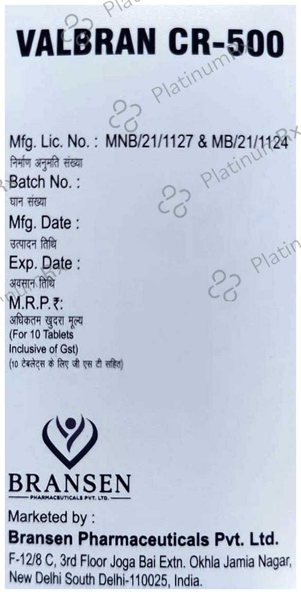 Valbran 500mg Tablet CR 10s
