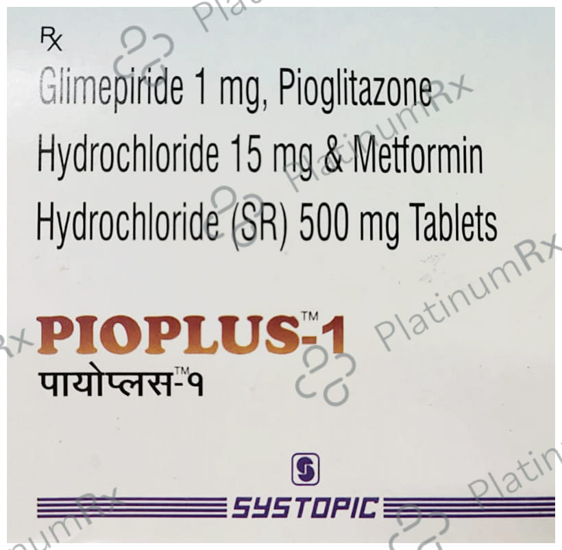 Pioplus 1/500/15mg Tablet SR 15s