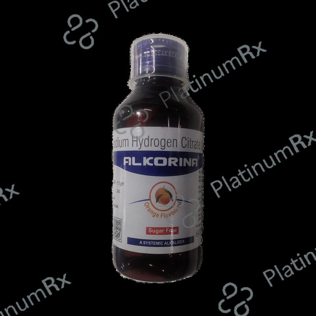 Alkorina Syrup Orange Sugar Free